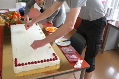 Making of the Cookie Cake 56