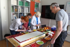 Making of the Cookie Cake 57