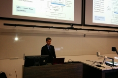 Martin Vilbaste presenting his PhD thesis