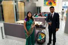 Sandip's family after his PhD defence